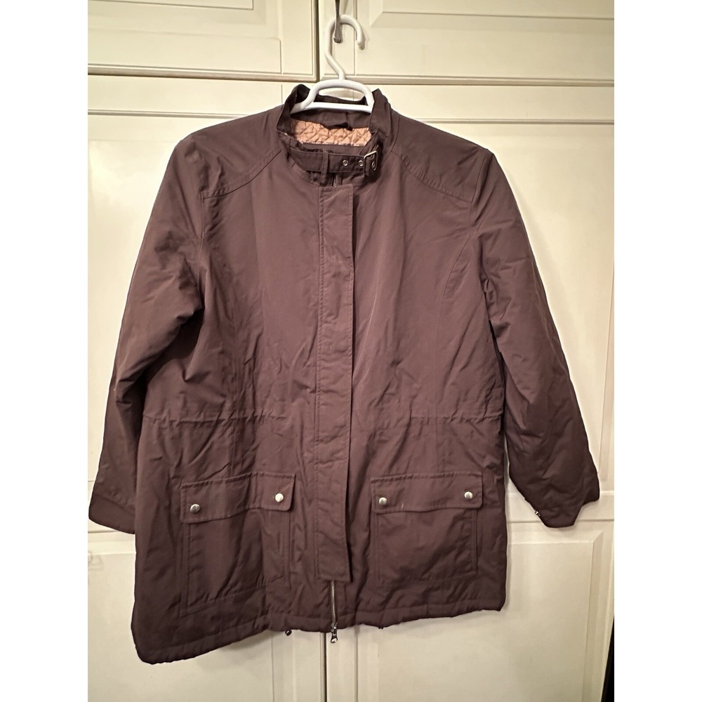 Lands End Brown Parka Coat‎ Womens 18-20 XL Plus Size
